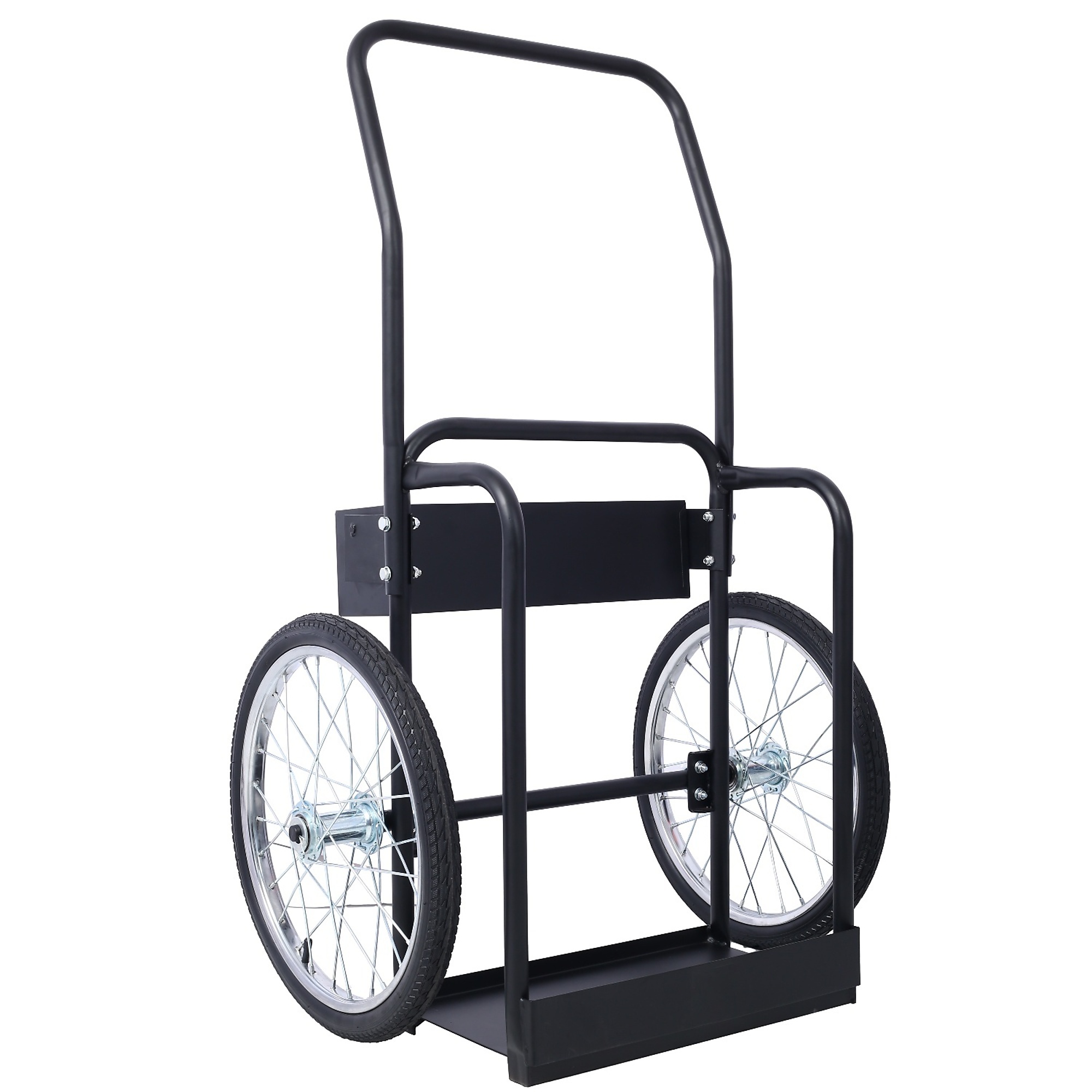 BlackTeck Dual Oxygen Tank Dolly — 220-Lb. Capacity, 20in. Pneumatic Wheels, 47in. x 29.8in. x 21.5in., Black, Model# N2-154350